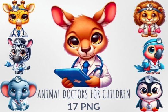Adorable Animal Doctors: Creative Clipart for Kids