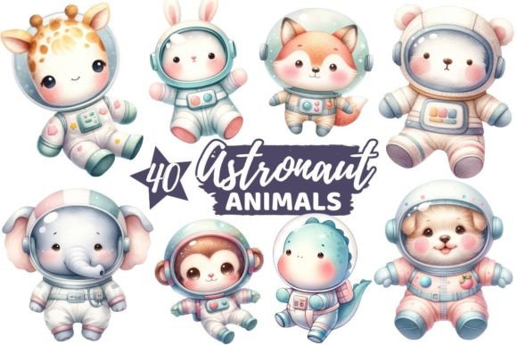 Adorable Astronaut Critters: A Whimsical Design Adventure