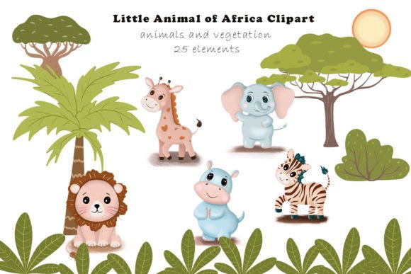 Animal of Africa Clipart: Safari Design Essentials