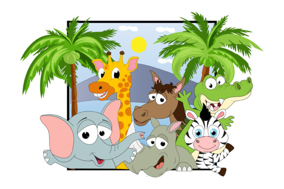 Cute Animal Cartoon Picture: A Playful Asset for Modern Brands