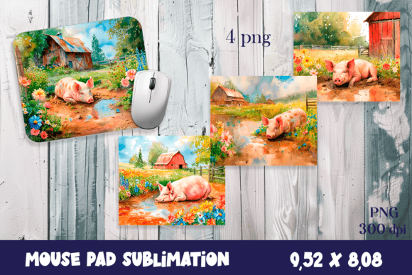 Farm Pig Sublimation Animal Mouse Pad: A Designer's Guide