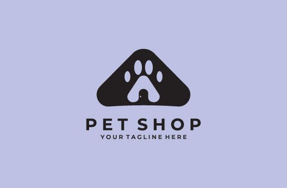 Pet Shop Logo with House and Animal: A Design Asset Breakdown