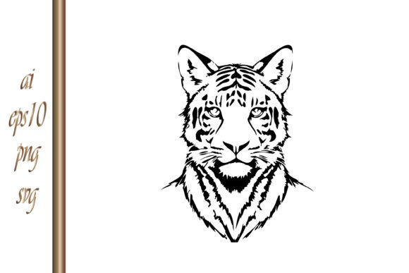 Sketch Tiger Tattoo Animal Clipart: Bold Design Assets
