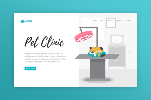 Website Illustration-Animal-Pet-Clinic: Elevate Your Pet Care Brand