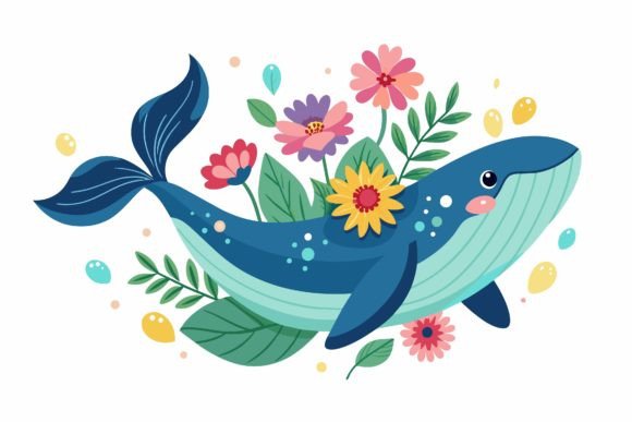 Whale Animal with Flowers on a: A Designer's Guide to This Unique Font
